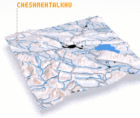 3d view of Cheshmeh Talkhū