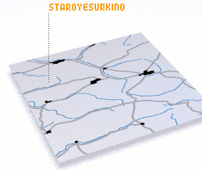 3d view of Staroye Surkino