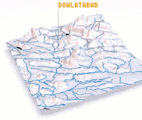 3d view of Dowlatābād