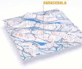 3d view of Kanās-e Bālā