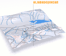 3d view of ‘Alīābād-e Qohsār