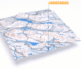 3d view of Jahānābād