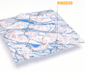 3d view of Mīān Rūd