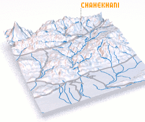 3d view of Chāh-e Khānī