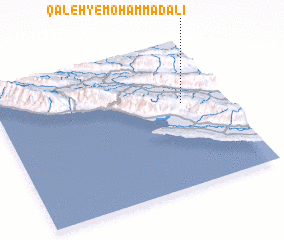 3d view of Qal‘eh-ye Moḩammad ‘Alī