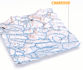 3d view of Cham-e Nūr