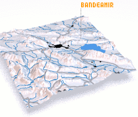 3d view of Band-e Amīr