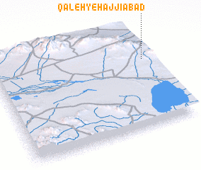 3d view of Qal‘eh-ye Ḩājjīābād