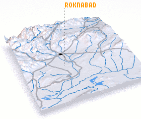 3d view of Roknābād