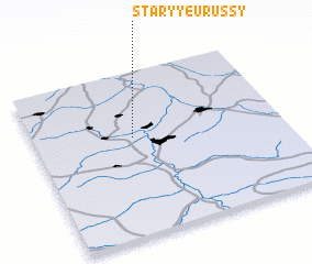 3d view of Staryye Urussy