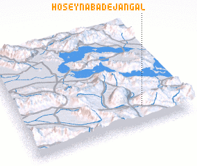 3d view of Ḩoseynābād-e Jangal