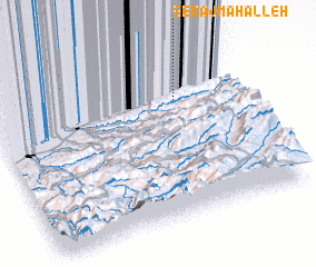 3d view of Serāj Maḩalleh