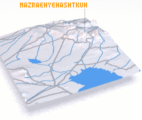 3d view of Mazra‘eh-ye Hashtkūh