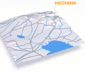 3d view of Kheẕrābād