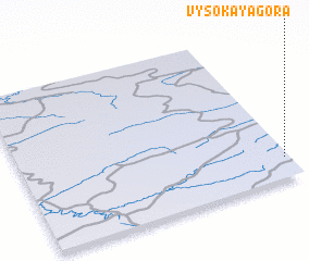 3d view of Vysokaya Gora