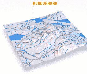 3d view of Bondorābād