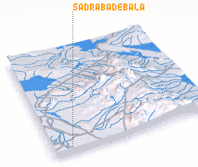 3d view of Şadrābād-e Bālā