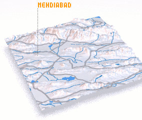 3d view of Mehdīābād