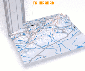 3d view of Fakhrābād