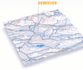 3d view of Deh Kūyeh