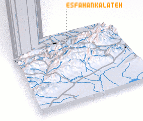 3d view of Eşfahān Kalāteh