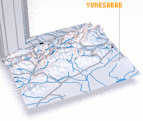 3d view of Yūnesābād