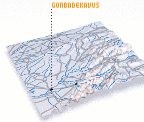 3d view of Gonbad-e Kāvūs