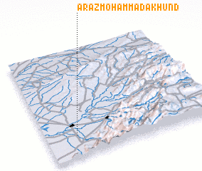 3d view of Arāz Moḩammad Ākhūnd