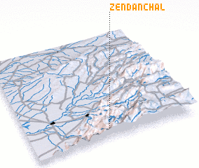 3d view of Zendān Chāl