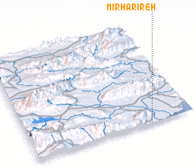 3d view of Mīr Ḩarīreh