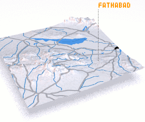 3d view of Fatḩābād