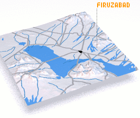 3d view of Fīrūzābād