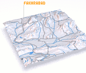 3d view of Fakhrābād