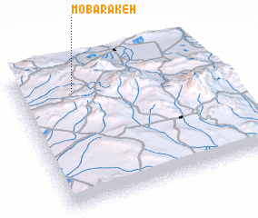 3d view of Mobārakeh