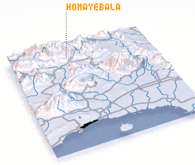 3d view of Homā-ye Bālā