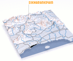 3d view of Sīkharān-e Pā\