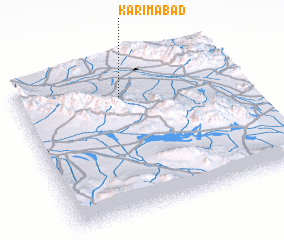 3d view of Karīmābād