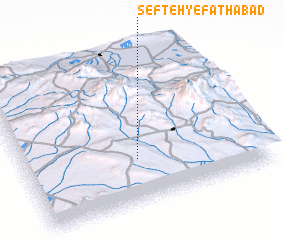 3d view of Sefteh-ye Fatḩābād