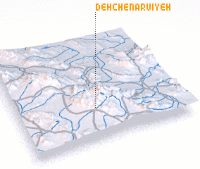 3d view of Deh Chenārū\