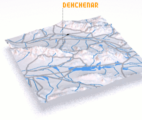 3d view of Deh Chenār