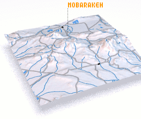 3d view of Mobārakeh