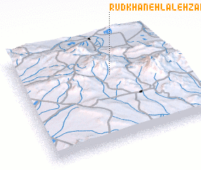 3d view of Rūdkhāneh Lālehzār