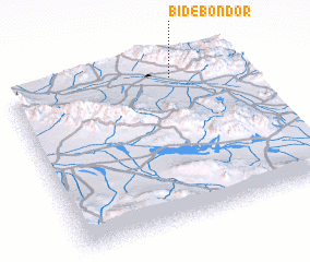 3d view of Bīd-e Bondor