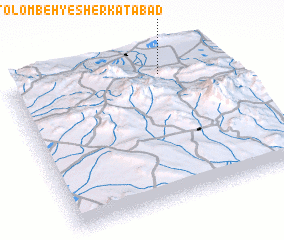 3d view of Tolombeh-ye Sherkatābād