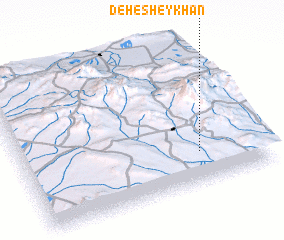 3d view of Deh-e Sheykhān