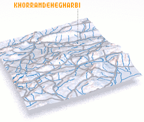 3d view of Khorramdeh-e Gharbī