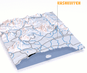 3d view of Kashkū\