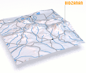 3d view of Bīd Zanān