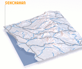 3d view of Seh Chāhān