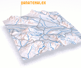 3d view of Qanāt-e Malek